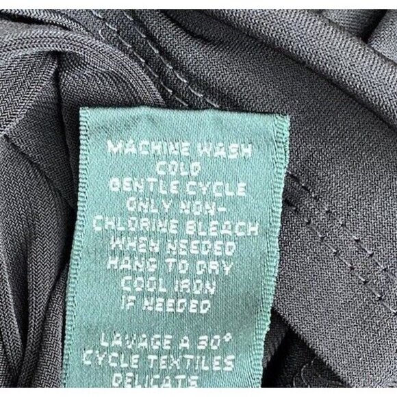 Lauren Ralph Lauren Classic Black Sleeveless Side Ruched Scoop Neck Dress Size 4 - Picture 7 of 7